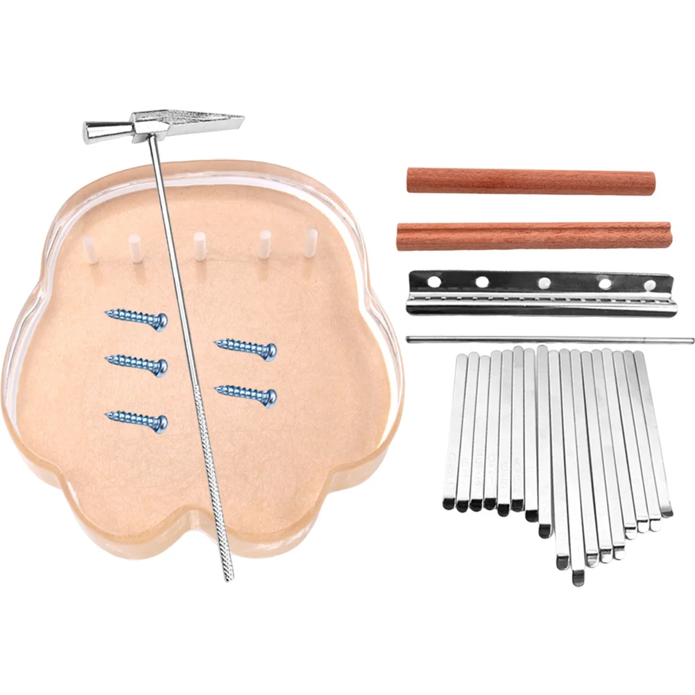 

1Set 17 Key Kalimba DIY Kit Acrylic Metal Thumb Piano Easy Assemble Portable Finger Piano Instrument Gifts for Beginners