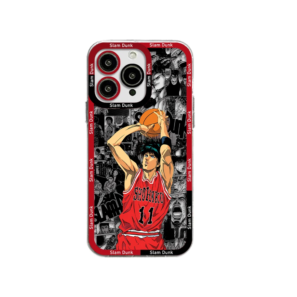 Anime Slam Dunk Custodia Trasparente Per Samsung A73 A72 A71 A55 A52 A51 A50 A42 A35 A33 A32 A31 A30 A24 A23 A22 A13 A12 A05 5G Copertura