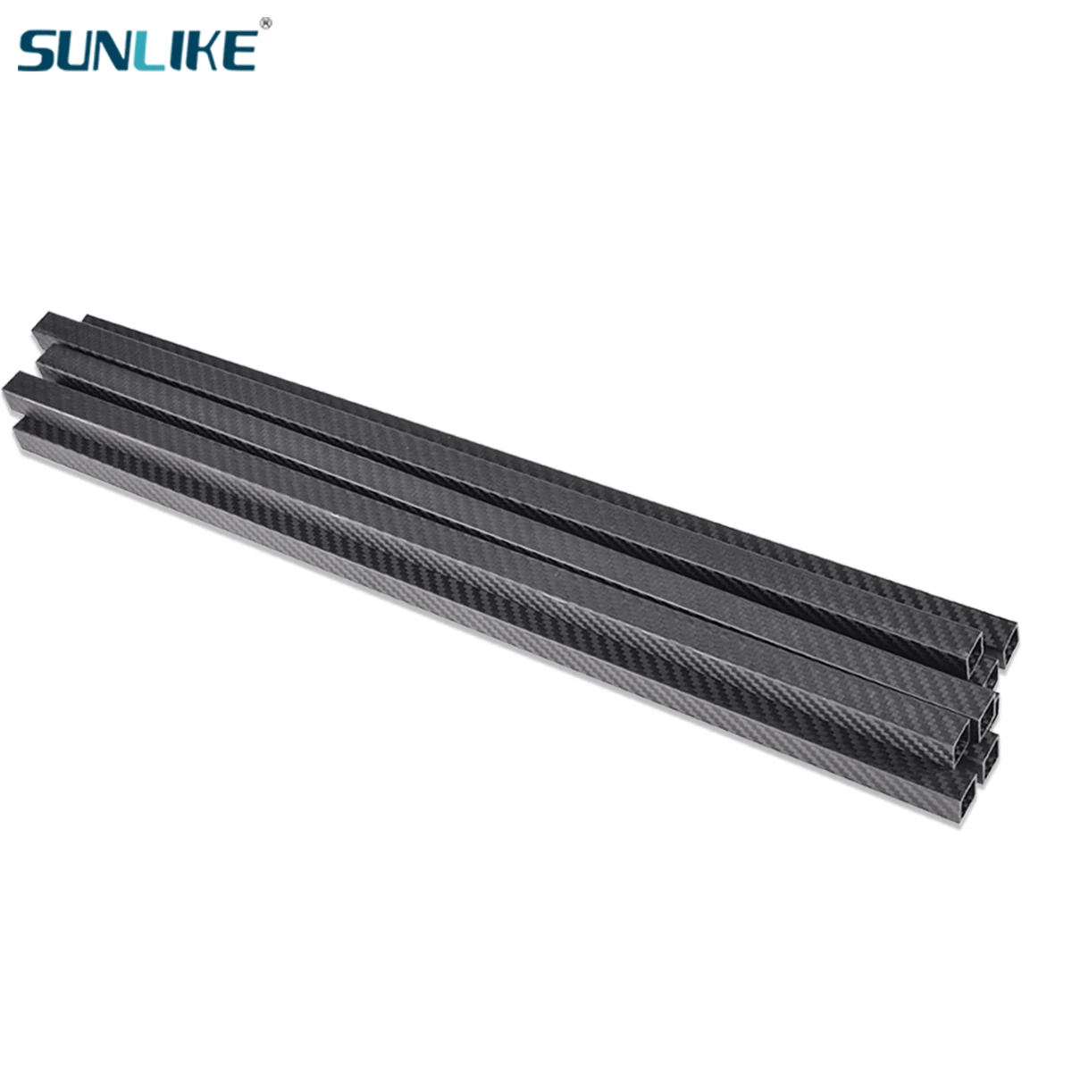 1pcs 3K Full Carbon Fiber Square Tube High Strength Length 1000MM OD 8 10 12 14 15 16 17 18MM Twill Matte Surface