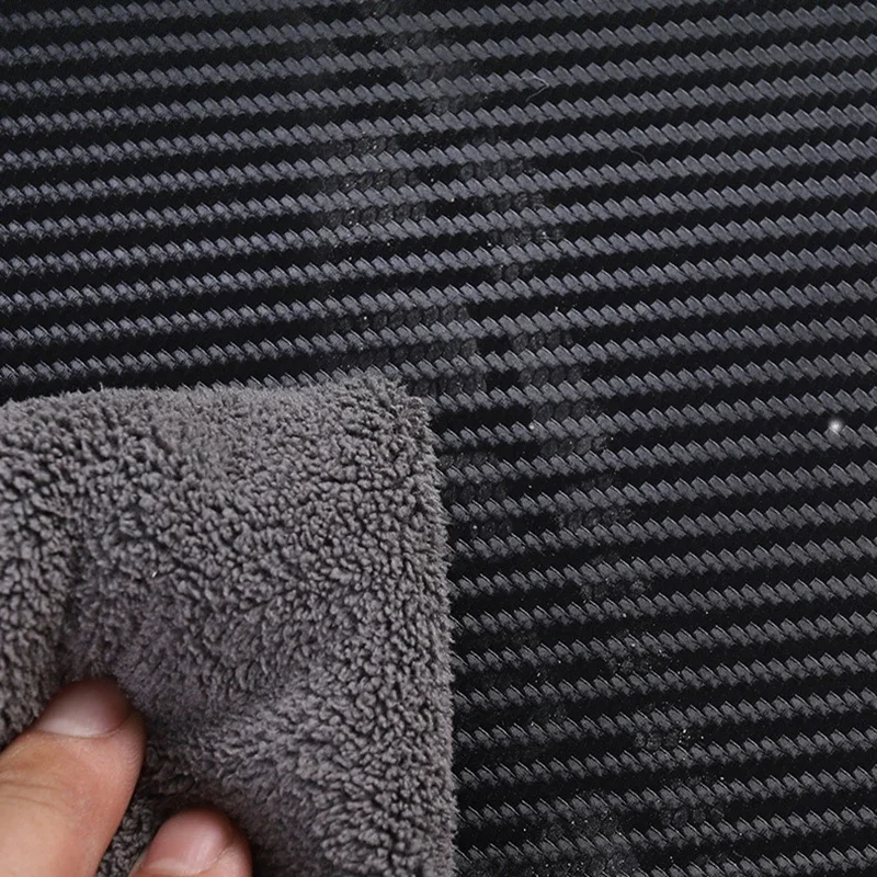 صندوق القفازات ملصق مضاد للركلة لطراز تسلا 3 هايلاند 2024-2026 غطاء ألياف الكربون بولي Leather الجلود اكسسوارات السيارات الداخلية مساعد الطيار #4