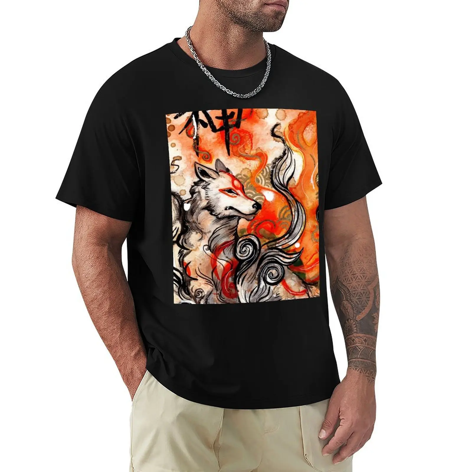 

Okami Amaterasu T-Shirt Work Wear Lightweight Tee