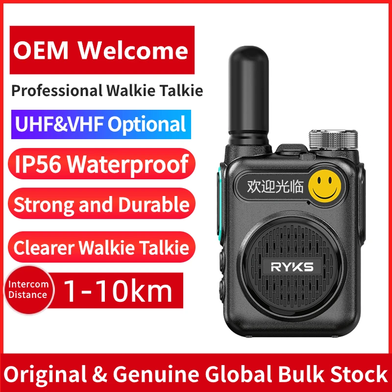 Mini Walkie Talkie Wireless Copy Frequency Type-C UHF 400-470MHz Long Range Portable Ham Two Way Radio for Camping