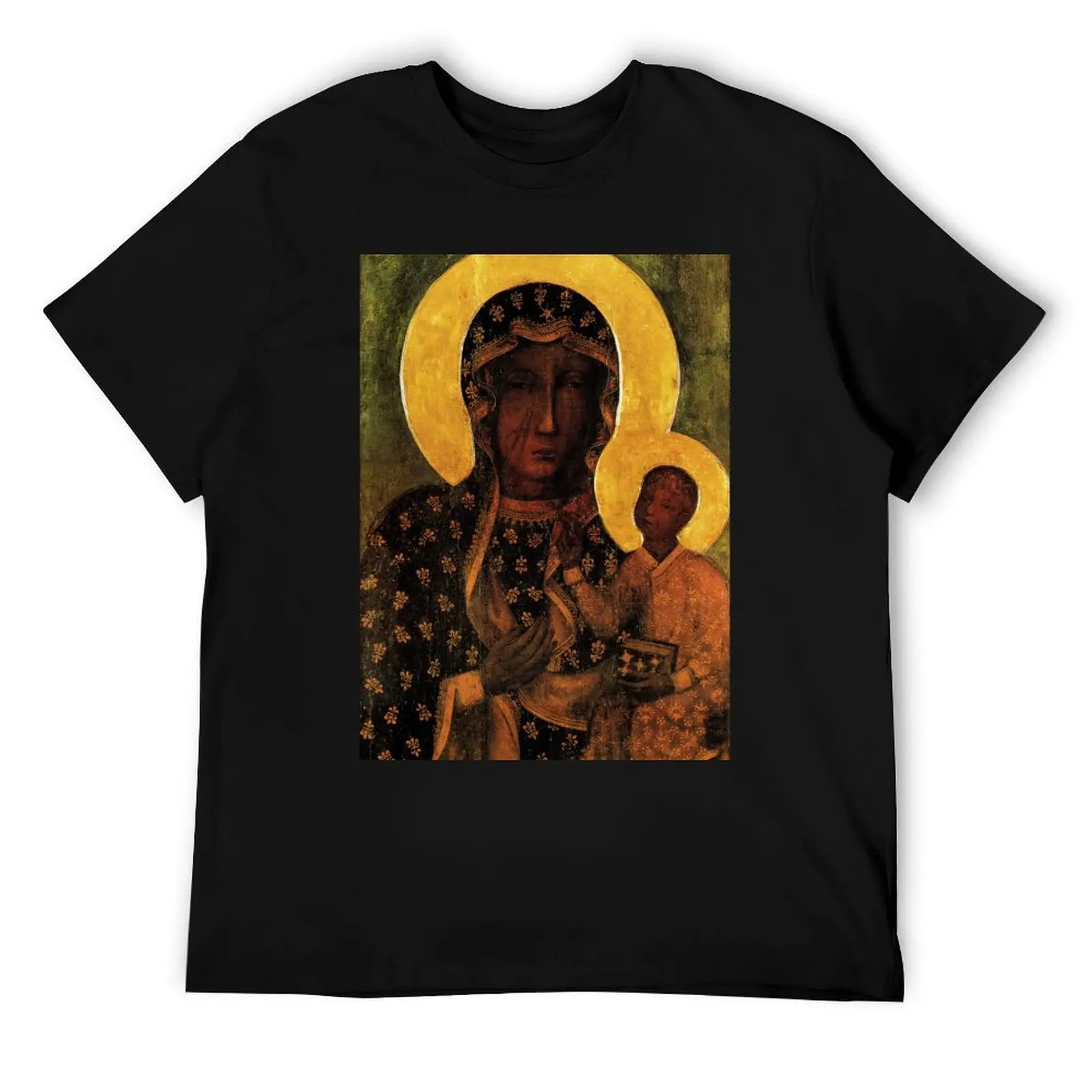 

Black Madonna of Czestochowa Poland, Our Lady of Czestochowa, Madonna and Child, Virgin Mary T-Shirt man t shirt summer T-Shirt