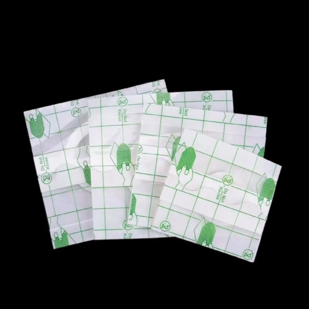 20pcs Disposable PU Disposable Swimming Patch Breathable Adhesive Transparent Swimming Patch Square Protective Sticker Skin Care