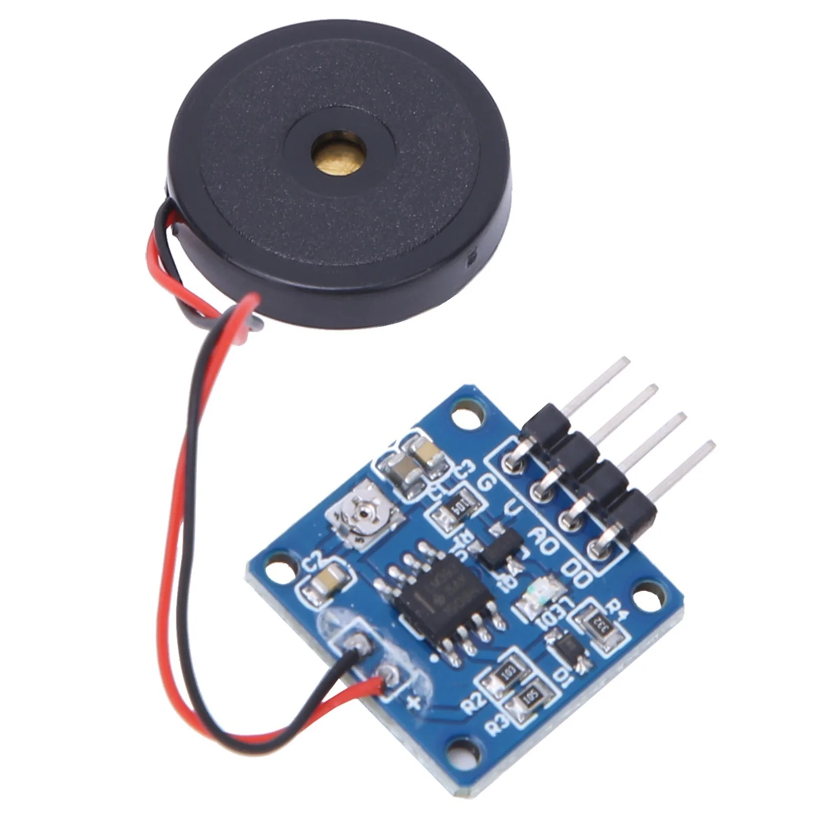 Piezoelectric Vibration Tapping Sensor Module Vibration Switch Module 5.0V DC AD/DO