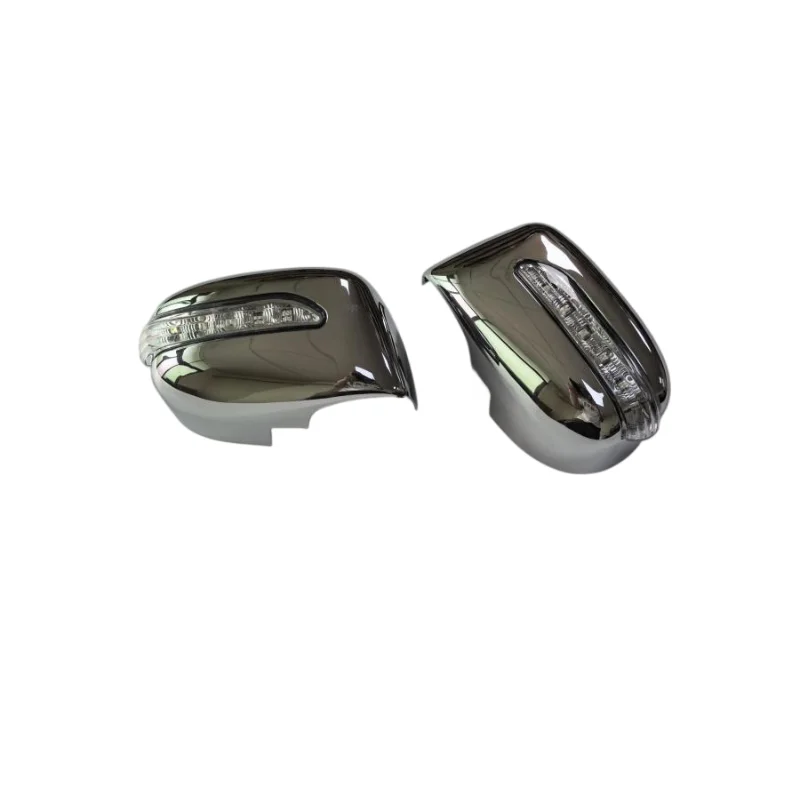 

ABS Plastic Triple Plate Chrome Side Mirror Cover with LED Side Blinker for Nissan Cube 2004-2008 Left and Right Sides