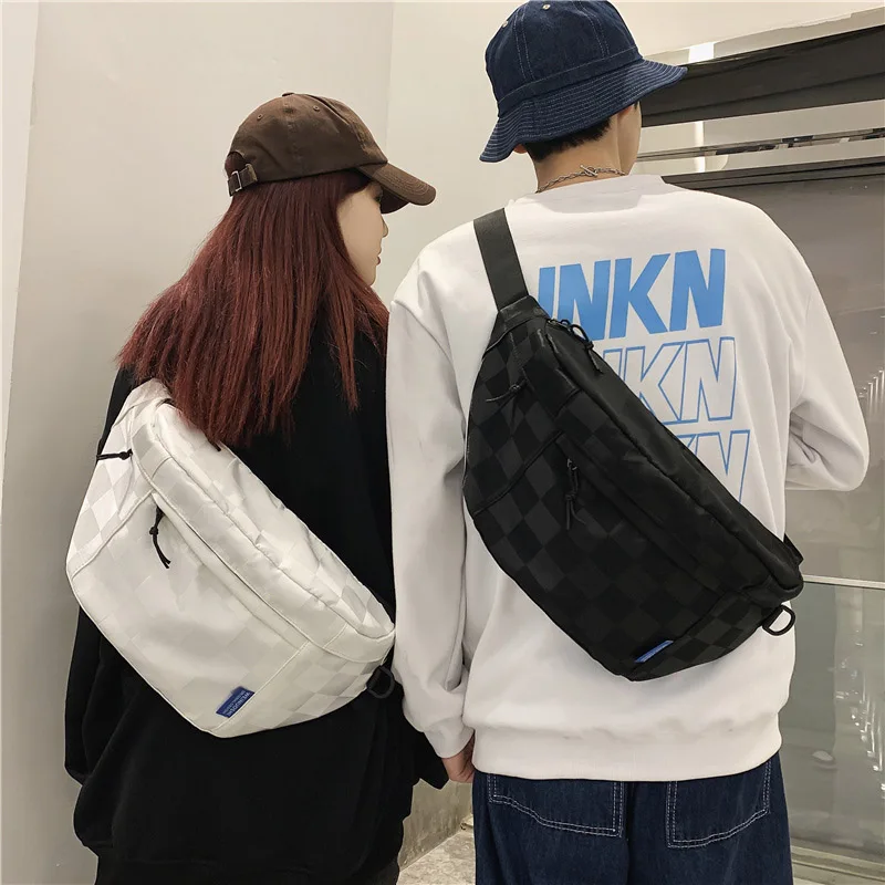 Große Kapazität Frauen Taille Taschen Mode Brust Tasche Unisex Straße Hip-hop Schulter Umhängetasche Outdoor Sport Fanny Pack Gürtel tasche – Detail 2