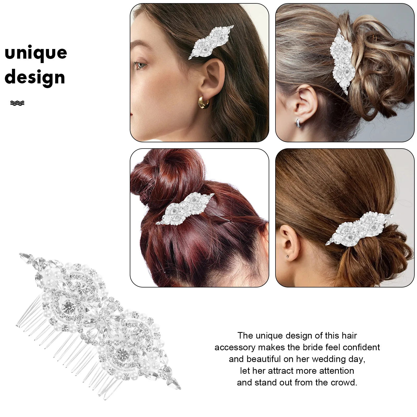 

Жемчужная расческа со стразами, заколки для волос, свадебные боковые аксессуары, свадебный банкет, выпускной вечер, дрель с жемчужной вставкой, расческа для