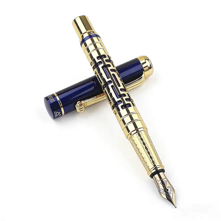 

Vintage Luxury Engraved Fountain Pen High-end Business Signature Pen Executive Gift Pen for Wedding Graduation Business Gift
