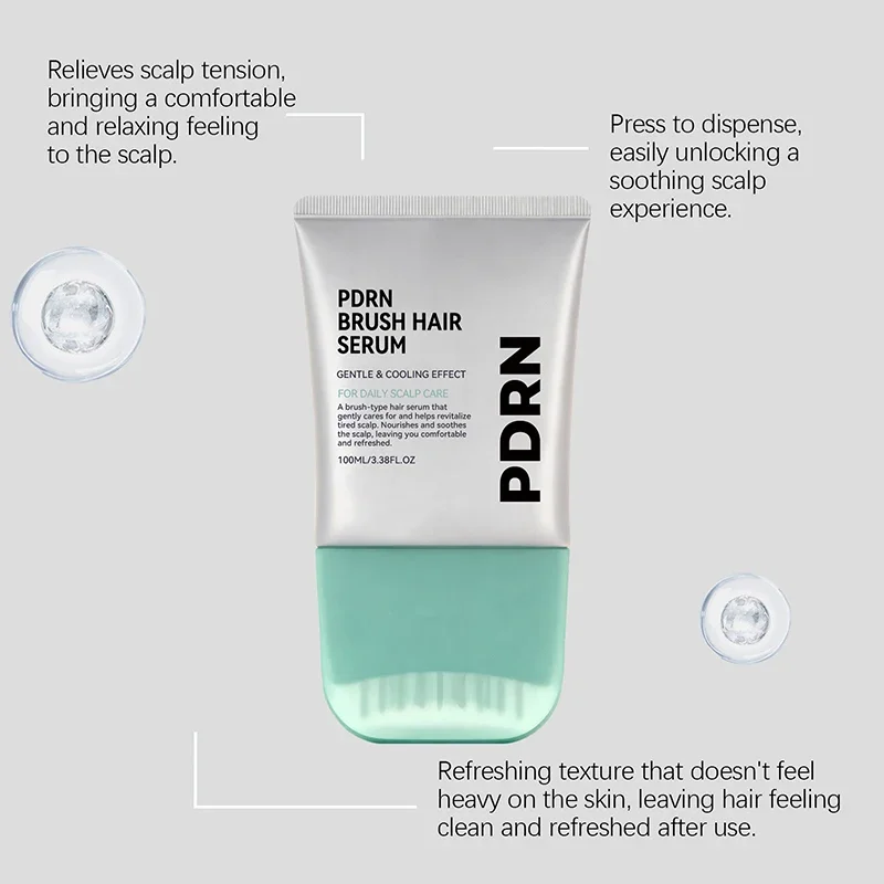 PDRN Scalp Repair Serum reinigt die Kopfhaut gründlich, pflegt geschädigtes Haar, Essenz, tragbare Bürste, Kopfhautserum, erfrischend und beruhigend – Detail 13