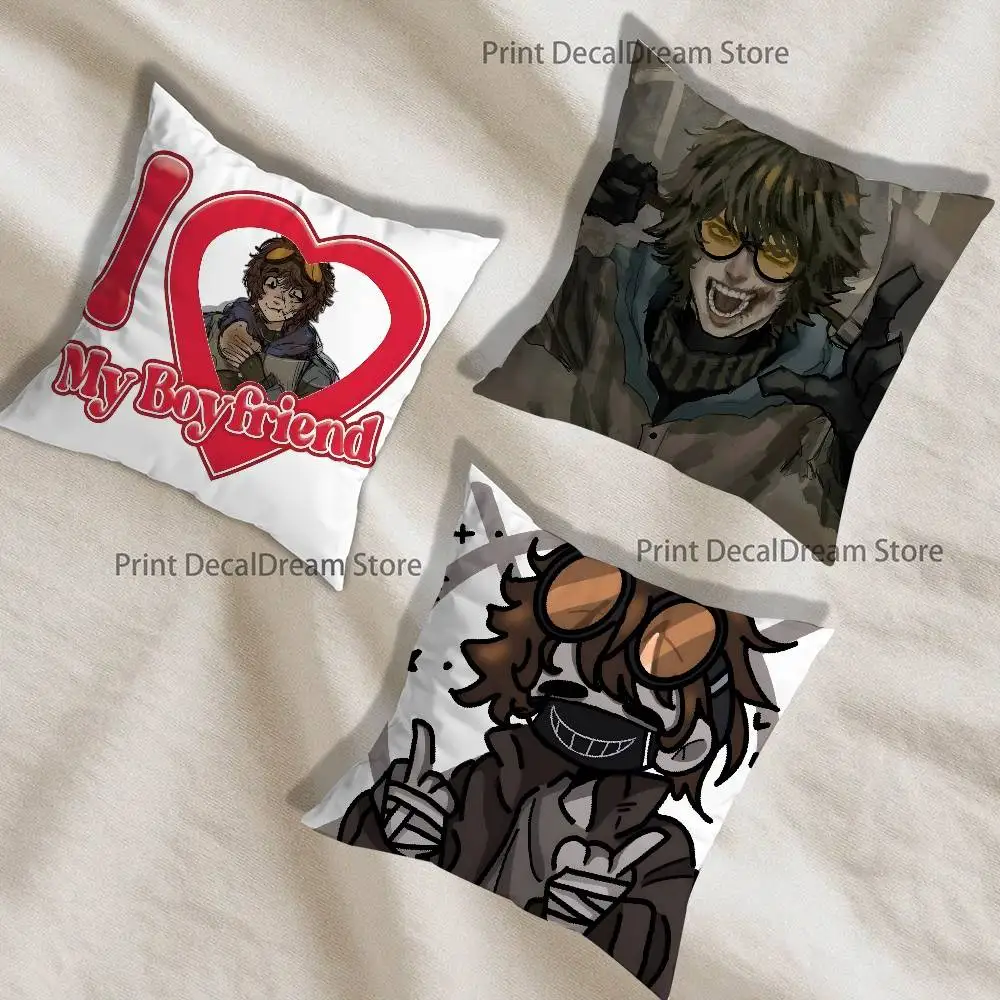 C-CreepypastaS T-Ticci Toby Pillow Case Ultra Soft Skin Friendly Fabric Cloud Like Comfort & Concealed Zipper