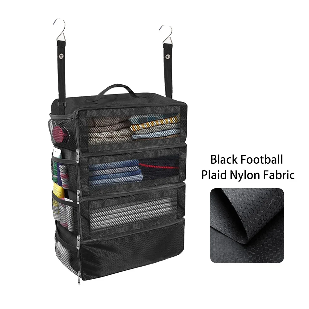 Bolsa de almacenamiento de gran capacidad, organizador de equipaje colgante para viajes, bolsas de almacenamiento colgantes plegables para armarios, bolsa de almacenamiento de ropa y objetos varios para dormitorios de estudiantes, almacenamiento para armarios.