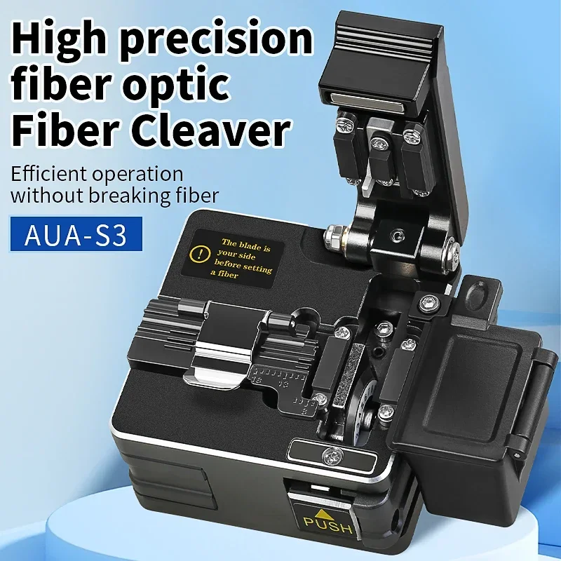 COMPTYCO AUA-S3 Fiber Cleaver FTTH Cable Fiber Optic Cutting Knife Three-in-one Clamp Cold Welding and Hot Melting