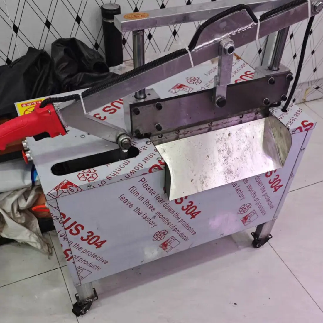 Stainless Steel Meat Cutter Bone Cutter Saw Bone Sawing Machine Bone Cutting Machine Electric Freeze Meat Fish Cutter