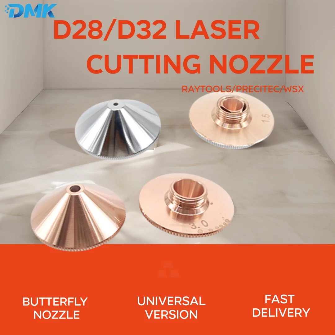 Dysza do cięcia laserowego DMK D32 M14/D28 M11 Dysze miedziane do głowicy laserowej Precitec WSX Raytools BOCI HANS HSG OSPRI DNE Bodor