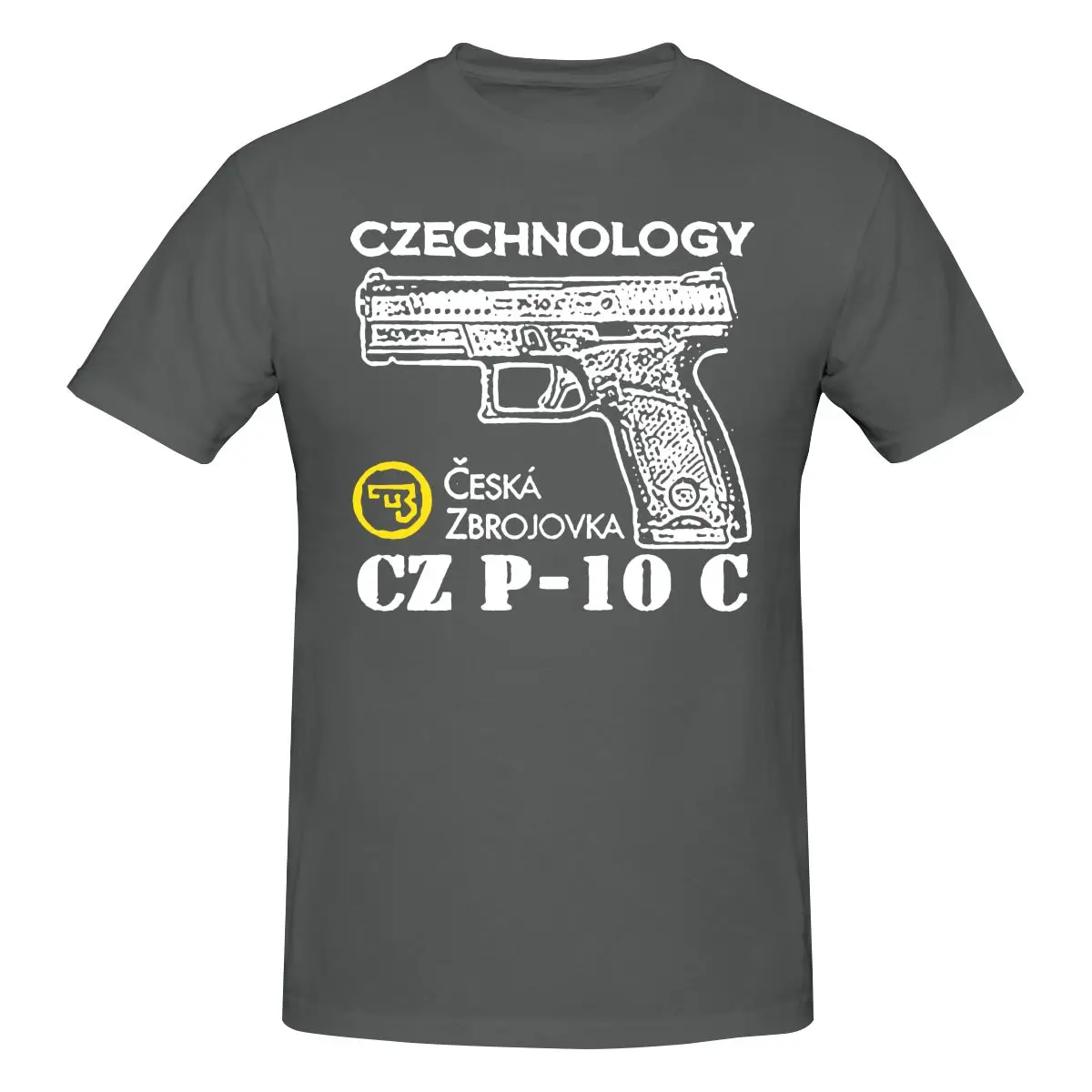 Funny New Rare Cz Usa Czechnology Ceska Zbrojovka Cz P10C Men's T-shirt Printed Tops are loose and slim fit Women's T-shirts