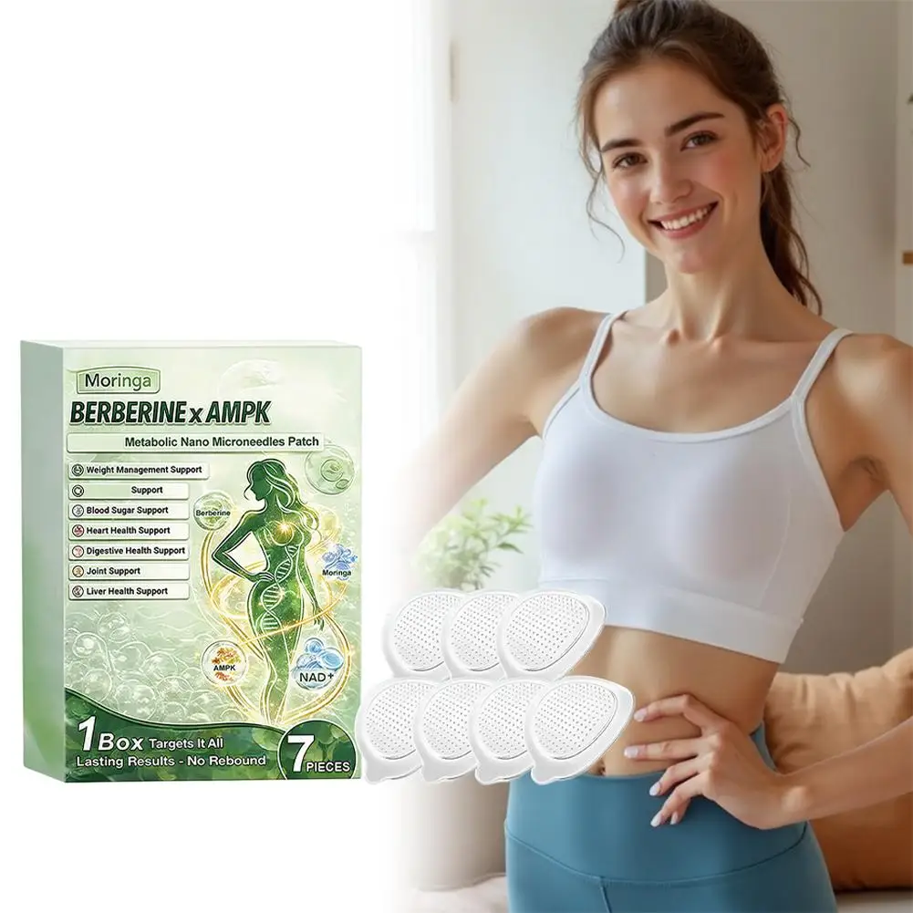 Premium Moringa Care Patch Herbal Moringa Metabolism Nanometer Needle Patch Helps Manage Weight Weight Care Blood Sugar Balance