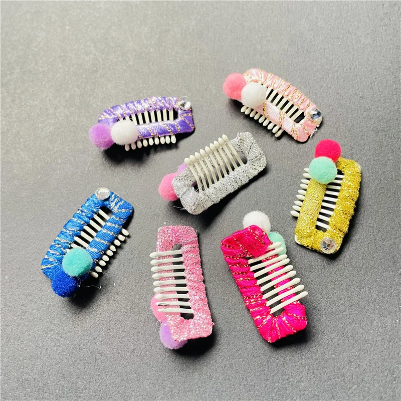 DIY Pet Dog Grooming Wedding Funny Accessories Dog Comb Hairpin BB Hair Clips Teeth Pure Hand Around Baby Safety