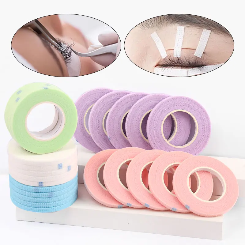 5/10개 속눈썹 연장 테이프 마이크로포어 속눈썹 테이프 언더 아이패치 아이패드 속눈썹 리프팅 아이 스티커 메이크업 도구
