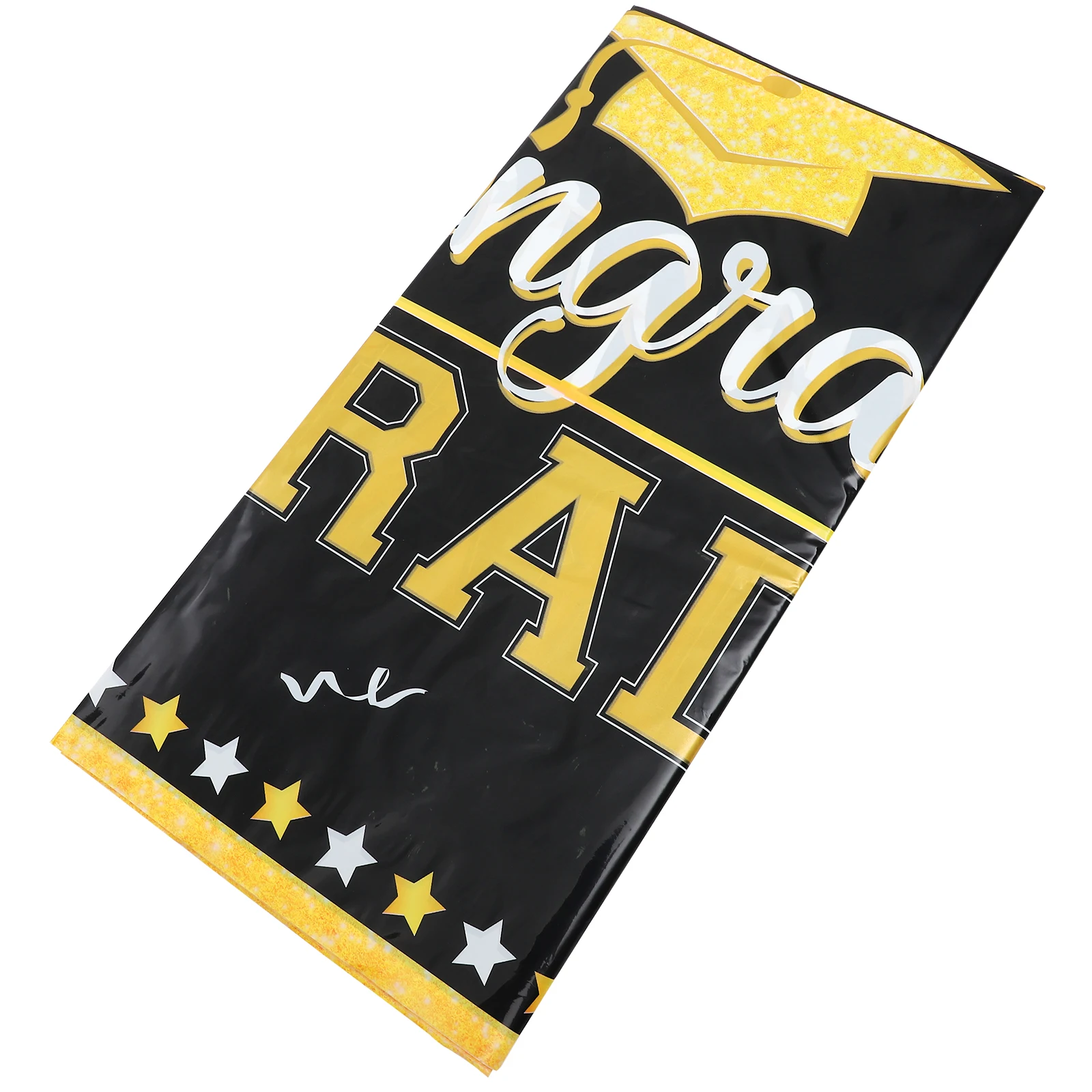 

Graduation Tablecloth Decorative Cover Class 2023 Party Props Dinner Congrats Grad PE Material Safe Practical Long Use
