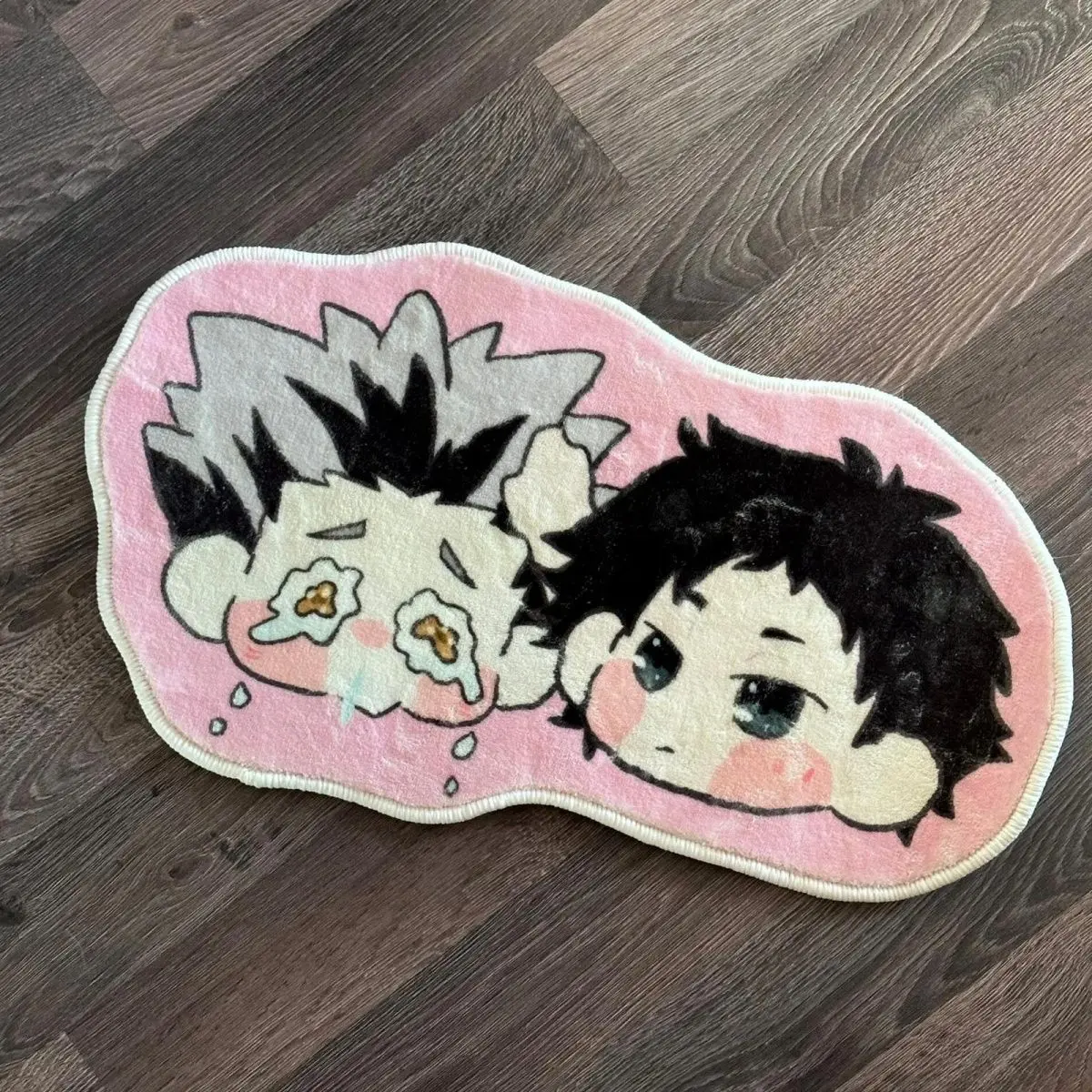 New Haikyuu Special-shaped Carpet Kotaro Bokuto Akaashi Keiji Anime Peripheral Dopamine Cute Originality Bed Blanket Ornament