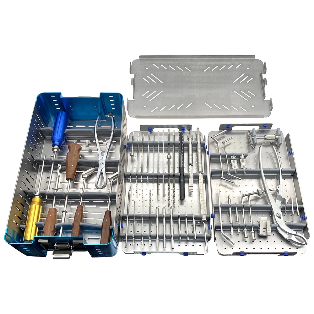 

Ортопедические хирургические инструменты 4,0/5,0 Паэдиатрия Остеотомия Стопорная пластина Набор инструментов Базовые инструменты