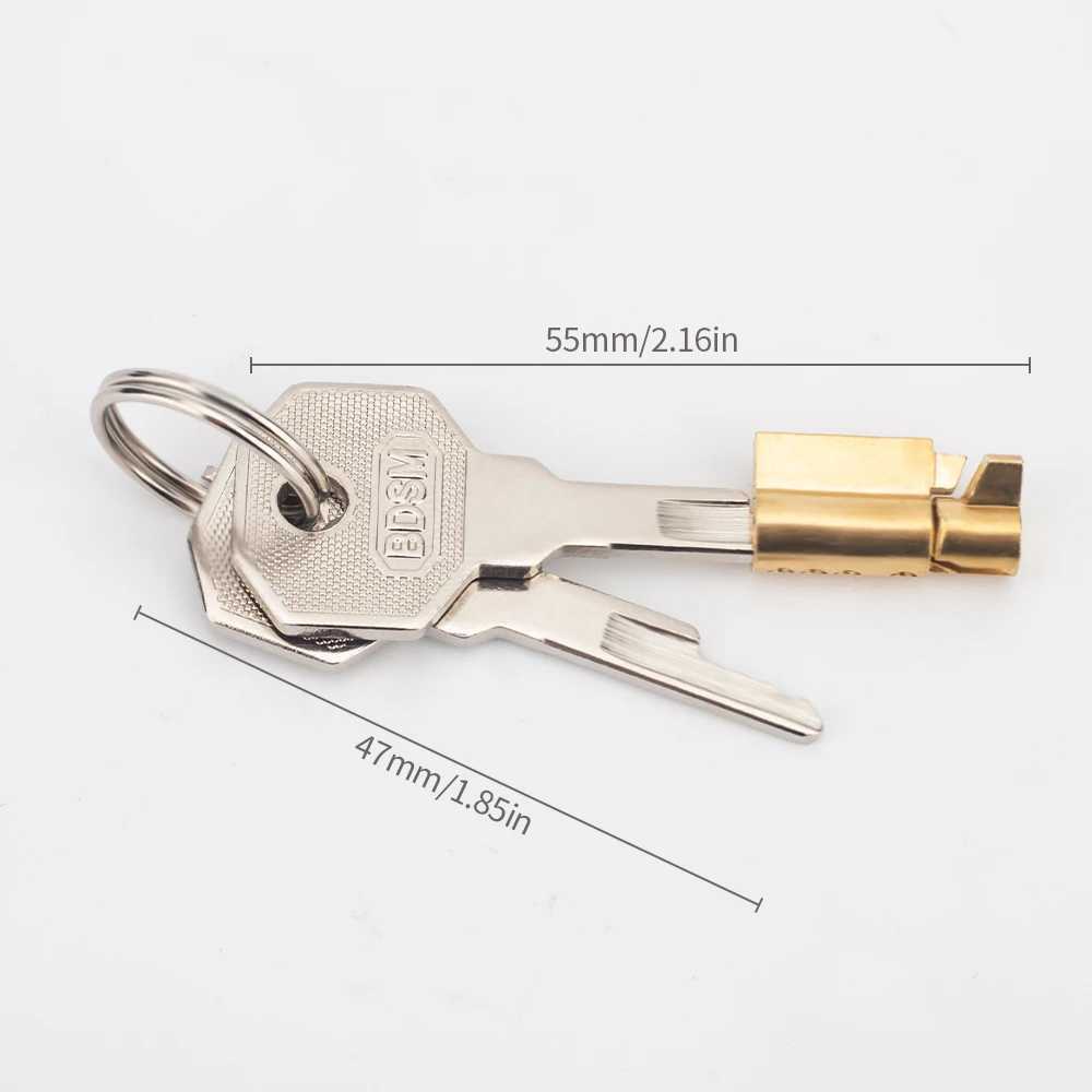 BDSM Keys Accessories For Chastity Cage Brass Lock Core For Replacement Chastity Lock Device Accessories Aldult Sex Toys For Men