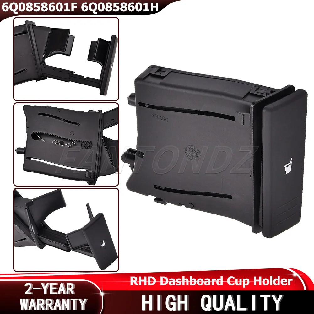6Q0858601F Car Center Console Cup Holder RHD For VW Polo 9N 9N1 9N3 2003 2004 2005 2006 2007 2008 Dashboard Cup Holder 6Q0858601