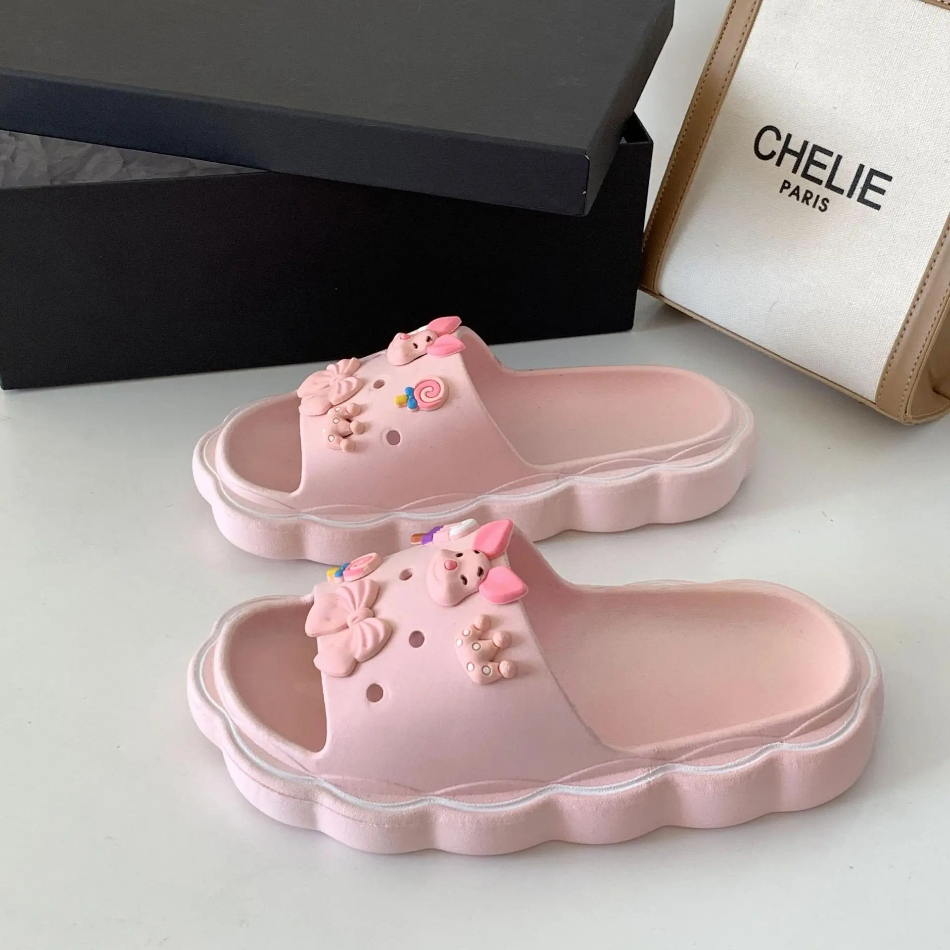 Women's Ins Summer New Home Outdoor Bathroom Bath Soft Bottom Comfortable Home Sandals Summer Outdoor