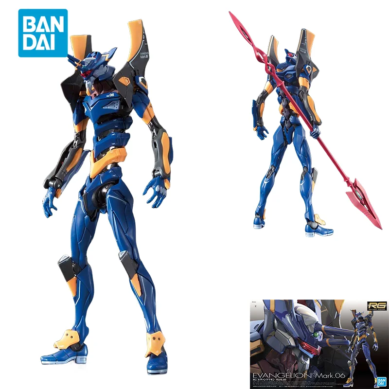 Spot Direct Delivery Bandai Original Anime NEON GENESIS EVANGELION Model RG EVAGELION Mark.06 Action Figure Toys For Kids Gift