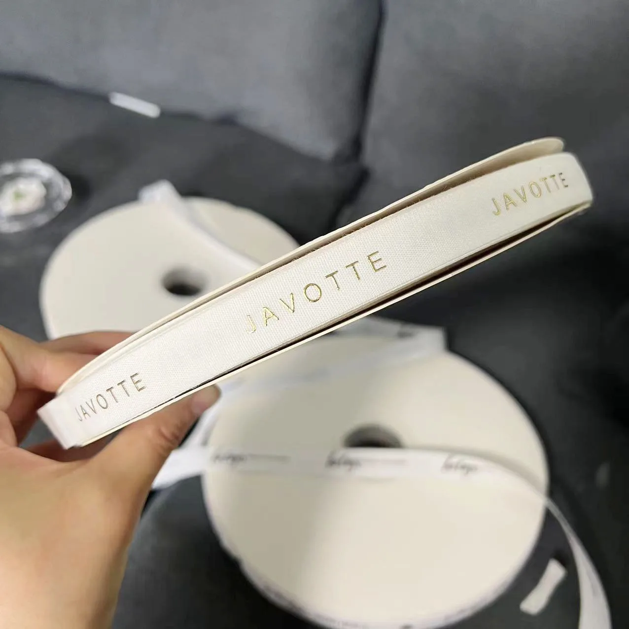 

100yard Custom Cotton Ribbon Unwoven Polyester Satin Ribbon Customizable Size Color And Quantity for Crafts And Packaging