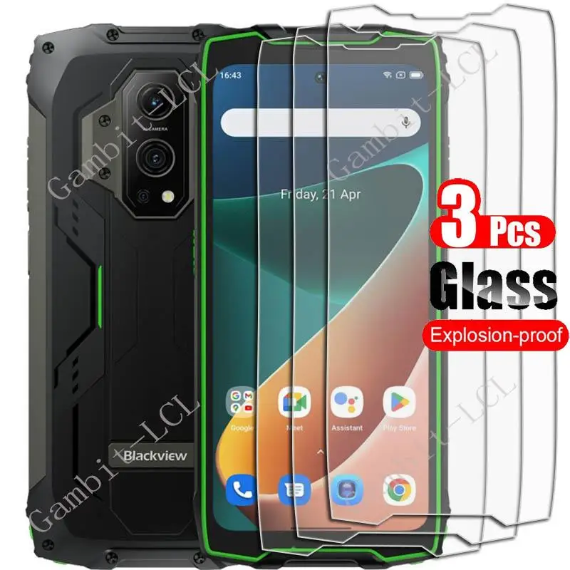 3PCS Tempered Glass For Blackview BV9300 Protective Film On BlackviewBV9300 BV 9300 6.7