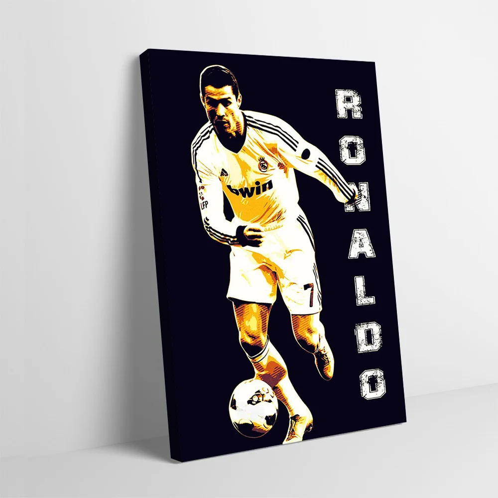 Cristiano Ronaldo Soccer Art Poster Customizable Printed Canvas Painting Wall Art Gift for Room Decorating Interior Decoration