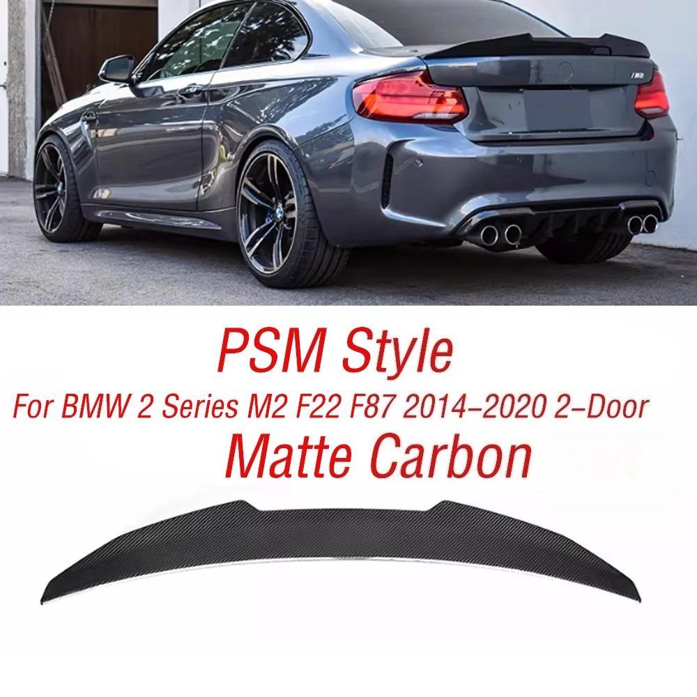 For BMW 2 Series M2 F22 F87 2014-2020 2-Door Car Spoiler Wing Rear Trunk Lip Tail Fin Bodykit Tuning Guard Board Lid Accessories view 6