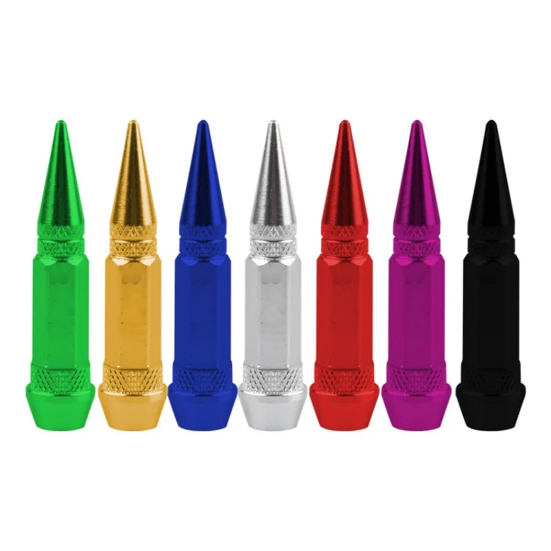 

4 шт., аксессуары для стайлинга автомобилей, колпачки для клапанов шин из алюминиевого сплава для автомобиля, велосипеда, мотоцикла, колпачки для штока клапана, защитные колпачки для колес