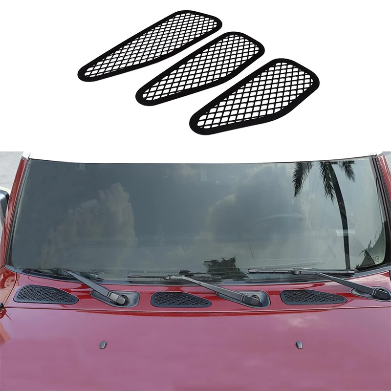 

Stainless Steel Car Hood Air Vent Cover Engine Vent Protection Cover For Toyota FJ Cruiser 2007-2021 Auto Exterior Accessories