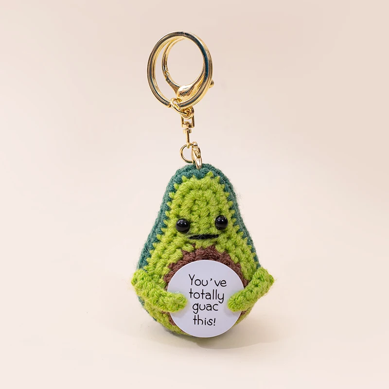 Handgemaakte gehaakte kleine bedels: sleutelhanger, tas hanger, telefoon sleutelhanger, autosleutel accessoire, rugzak pluche pop - schattig gebreid