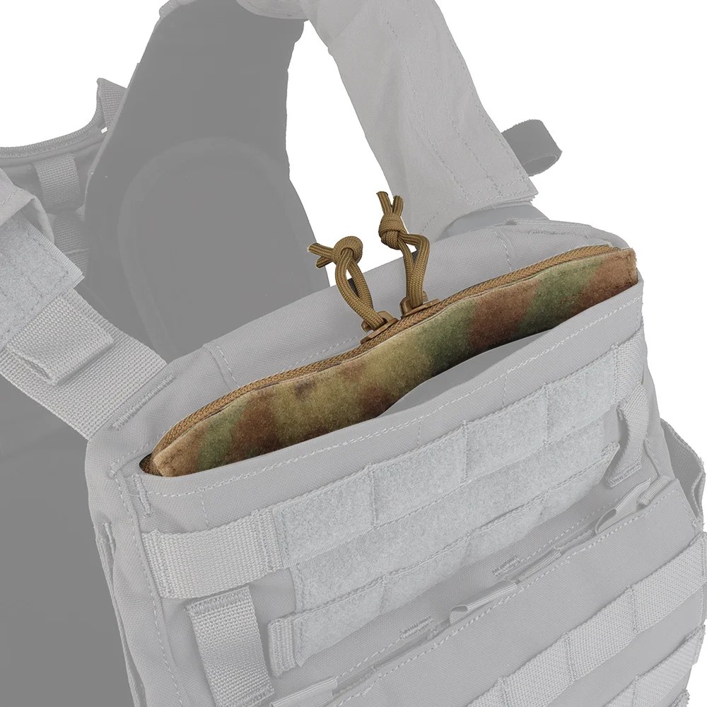 Taktischer Plattenträger, oben offen, mit Reißverschlussabdeckung für Airsoft, Jagd, AVS, Weste, Brusttasche, Hakenschlaufe, Reißverschlusstasche, übertragene Tasche