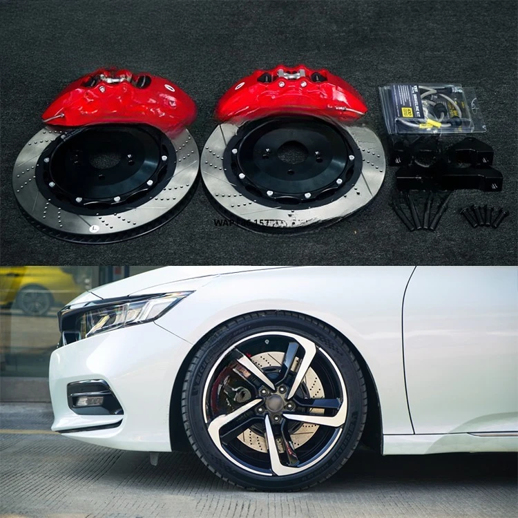 

BBK Front 6 Pot and Rear 4 Pot E-BRAKE Caliper Big Brake Kit Keep Car EPB Auto Brake System for 2018 Year Accord 18 Inch Car Rim