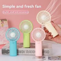 2025 New Portable Fan Office Desktop Multifunctional Folding Headed Small Electric Fan USB Mini Portable High Wind Pocket Fan