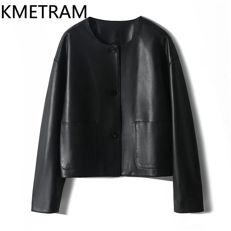 100% Natural Sheepskin Jacket Woman Luxury Short Genuine Leather Jackets Women New in Outerwears Fall Clothes 2025 Chaquetas