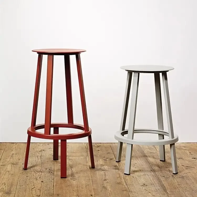Bar Stool Nordic Light Luxury Bar Chair Home Leisure Backrest Island Chair Front Desk Cashier Work Chair Cafe High Stool