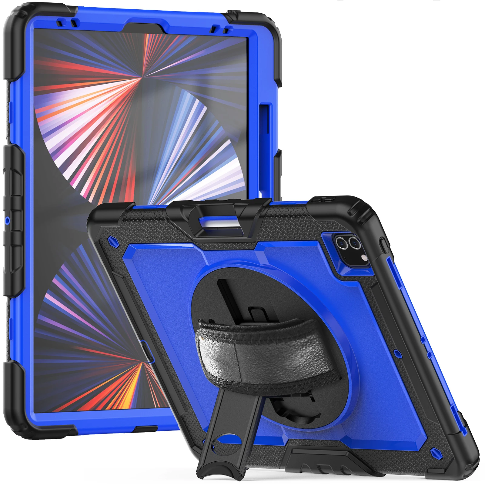 

Hand Strap Rotation Stand Tablet Case For iPad 2025 13 11 Pro Mini Air 3 4 5 6 7 8 9 10th 11th Generation 10.9 12.9 inch Cover