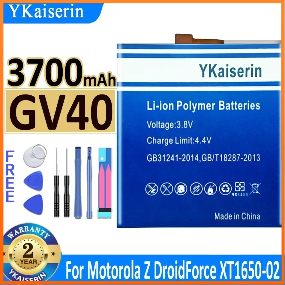 YKaiserin Battery GV40 GV30 for Motorola Z XT1650-05 XT1650-01 for Moto Z Droid Force XT1650-2 /Z XT1650-01 XT1650-03 XT1650-05