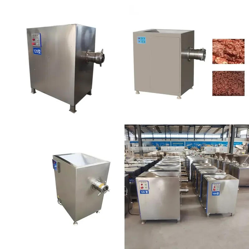 New Large Capacity Industrial Electric Refrigeration Sausage Grinder Machine for Beef Pork Food Grade Stainless Steel High