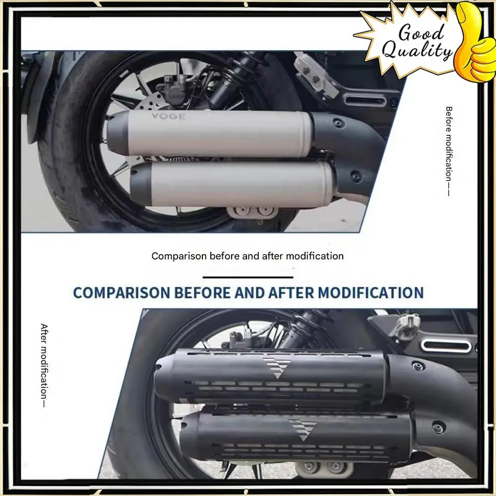 

Good Quality For VOGE CU525 exhaust pipe heat insulation cover anti-scalding cover CU525 exhaust blackened exhaust cover