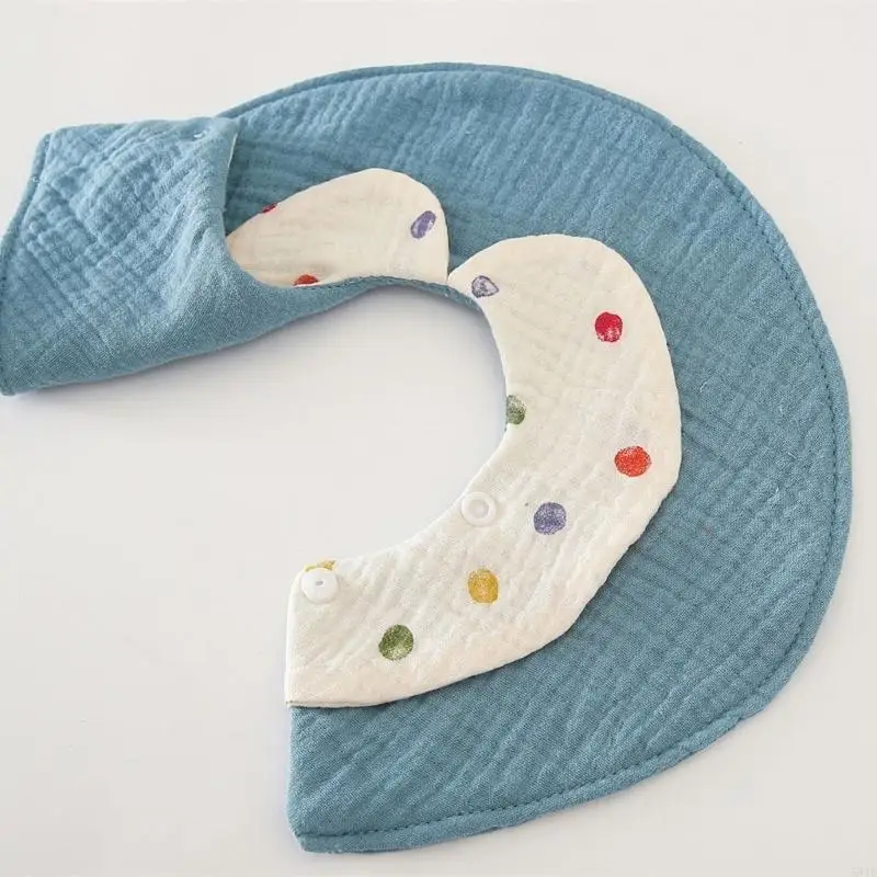 581f babador alimentação multifuncional para bebê, algodão absorvente, toalha babar, pano respirável para limpar a boca,