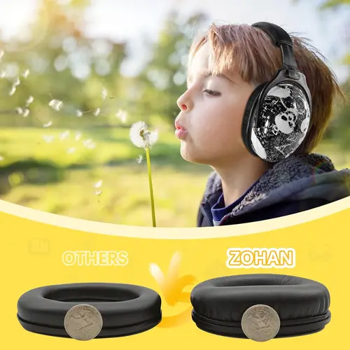 Imagen 2 del producto ZOHAN-Corejeras de protección auditiva para niños, orejeras con cancelación de ruido para niños para ver fuegos artificiales, conciertos y espectáculos aéreos