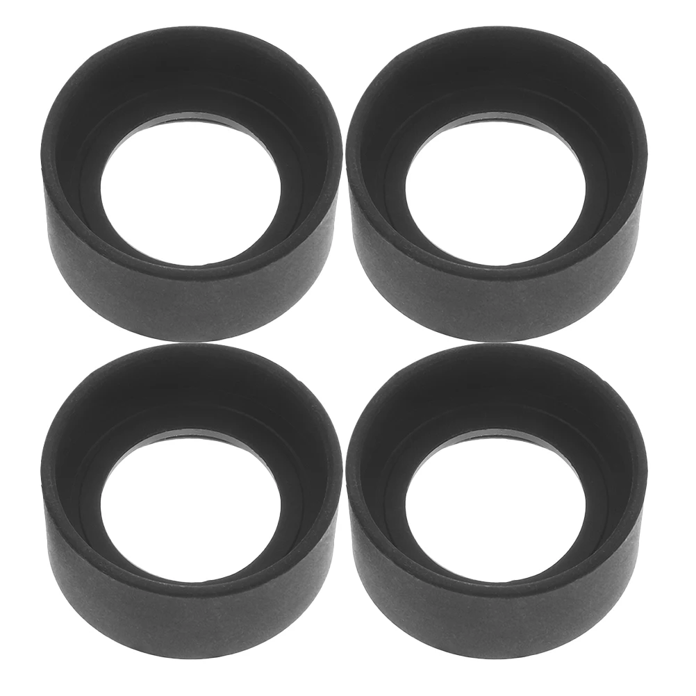 

4pcs Rubber Microscope Eyepiece Cover Shields for Stereo Microscope Single Covers Lightweight Eyepiece Guards Practical