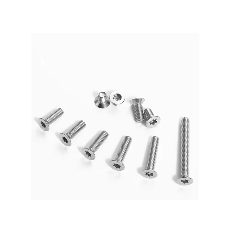 Titanium Alloy Plum Blossom Screw Countersunk Head Lightweight High Strength M1.6 M2 M2.5x3x4x5x6x8x10x12